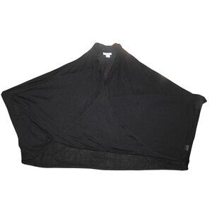 Helmut Lang Black Shawl Wrap Tencil One Size Made in USA